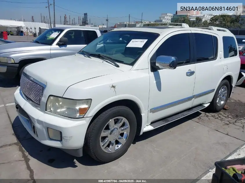 2006 Infiniti Qx56 VIN: 5N3AA08A06N814601 Lot: 41997704