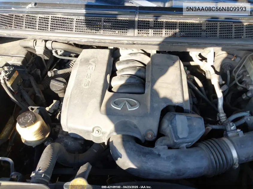 2006 Infiniti Qx56 VIN: 5N3AA08C56N809993 Lot: 42109180