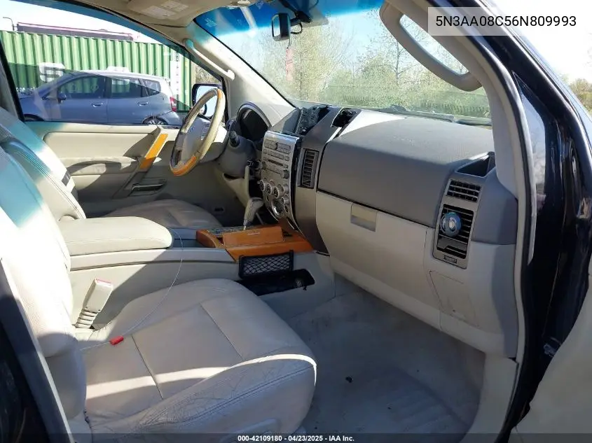 2006 Infiniti Qx56 VIN: 5N3AA08C56N809993 Lot: 42109180