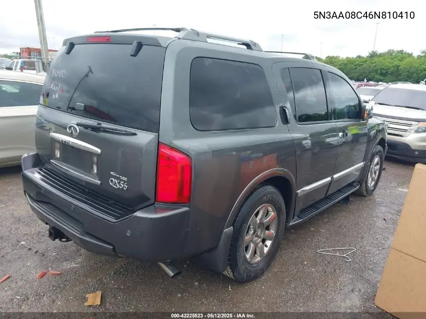 2006 Infiniti Qx56 VIN: 5N3AA08C46N810410 Lot: 42225523