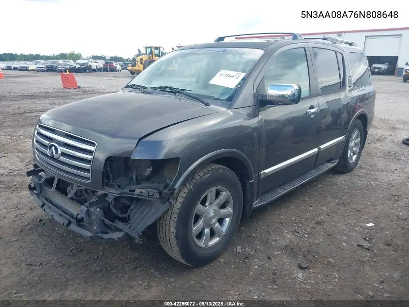 2006 Infiniti Qx56 VIN: 5N3AA08A76N808648 Lot: 42256072