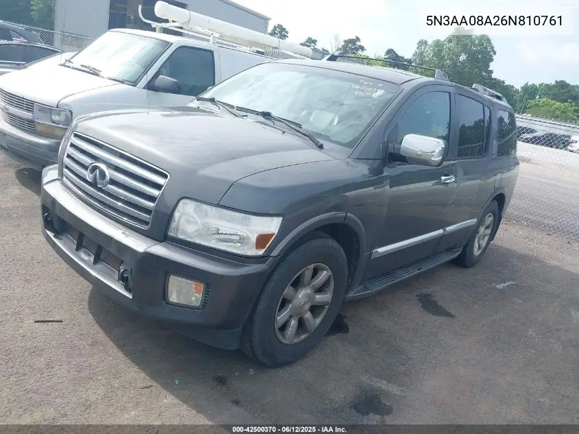 2006 Infiniti Qx56 VIN: 5N3AA08A26N810761 Lot: 42500370