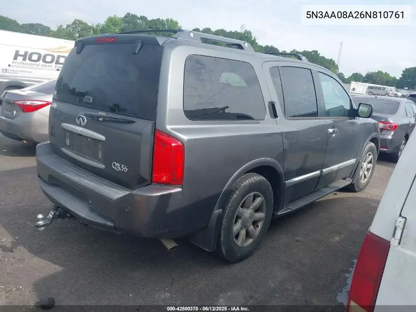 2006 Infiniti Qx56 VIN: 5N3AA08A26N810761 Lot: 42500370