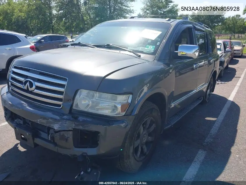 2006 Infiniti Qx56 VIN: 5N3AA08C76N805928 Lot: 42557843