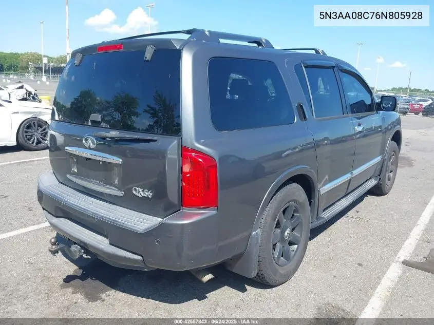 2006 Infiniti Qx56 VIN: 5N3AA08C76N805928 Lot: 42557843