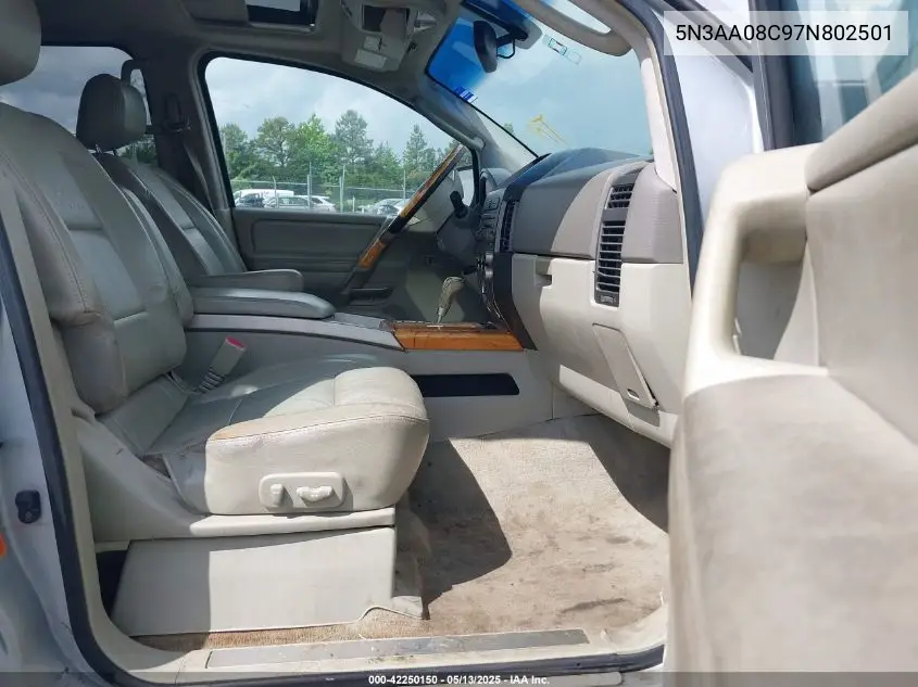 2007 Infiniti Qx56 VIN: 5N3AA08C97N802501 Lot: 42250150