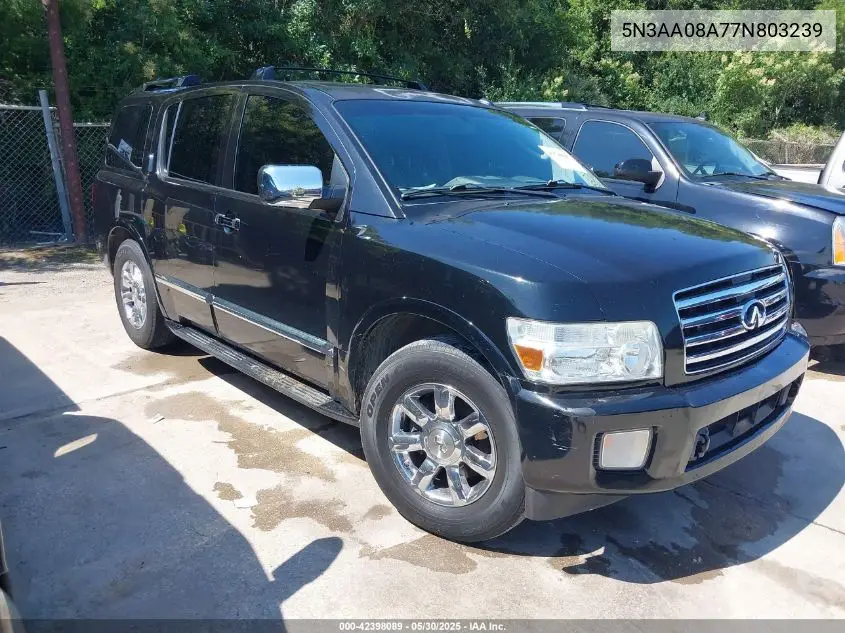 2007 Infiniti Qx56 VIN: 5N3AA08A77N803239 Lot: 42398089