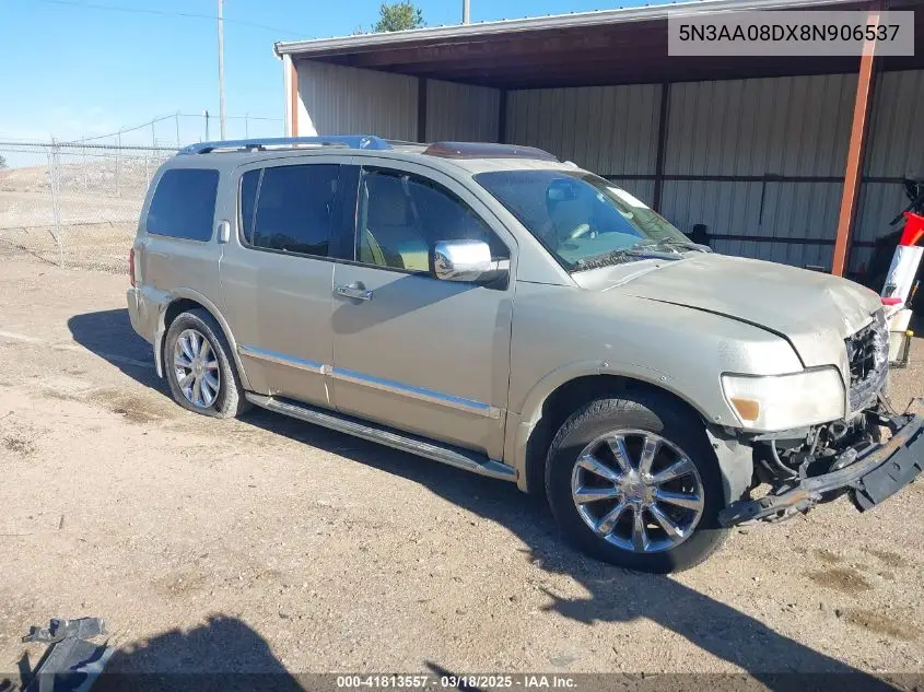 2008 Infiniti Qx56 VIN: 5N3AA08DX8N906537 Lot: 41813557