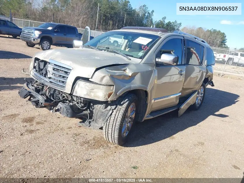 2008 Infiniti Qx56 VIN: 5N3AA08DX8N906537 Lot: 41813557
