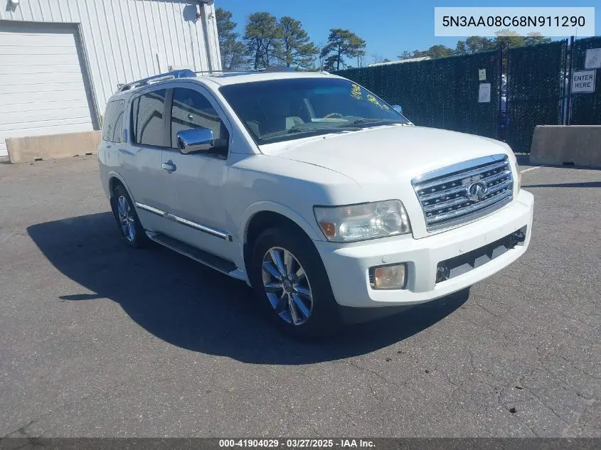 2008 Infiniti Qx56 VIN: 5N3AA08C68N911290 Lot: 41904029