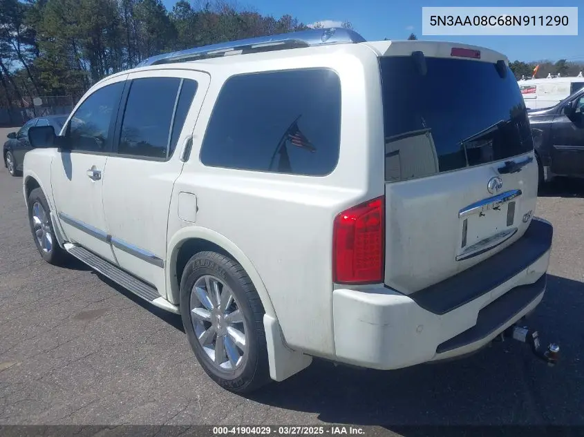 2008 Infiniti Qx56 VIN: 5N3AA08C68N911290 Lot: 41904029
