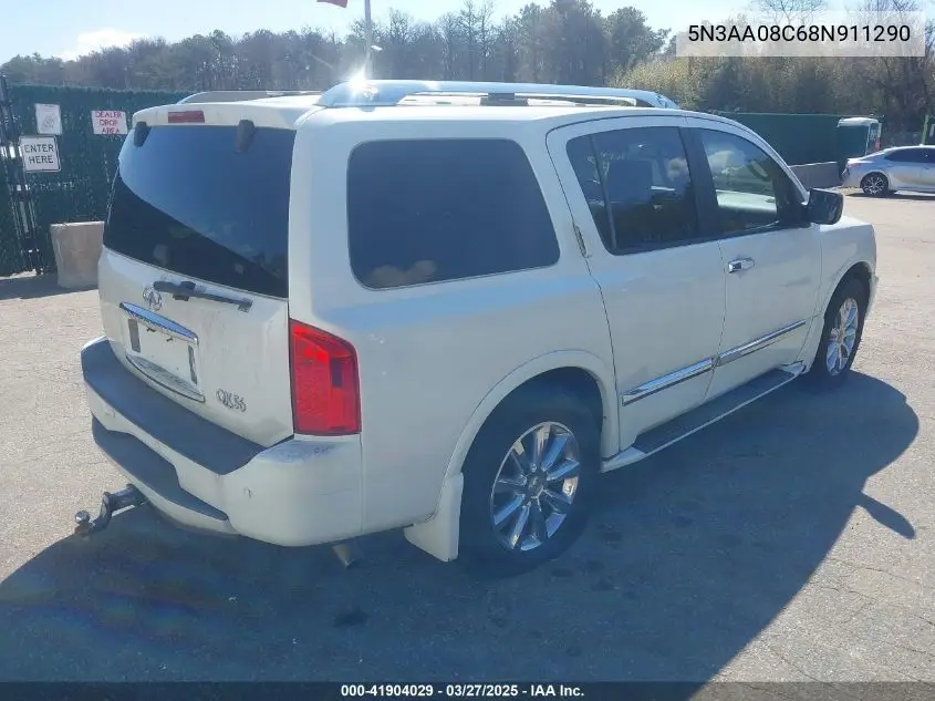 2008 Infiniti Qx56 VIN: 5N3AA08C68N911290 Lot: 41904029