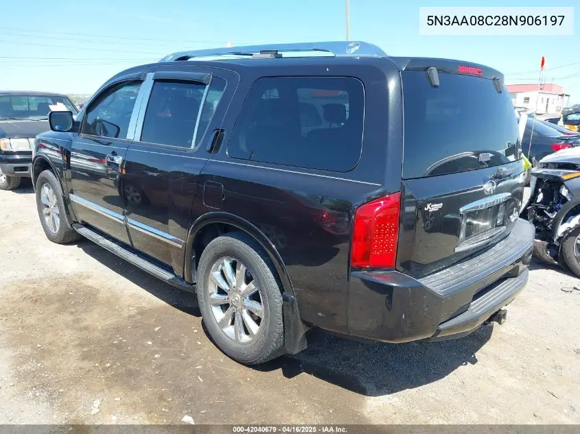 2008 Infiniti Qx56 VIN: 5N3AA08C28N906197 Lot: 42040679