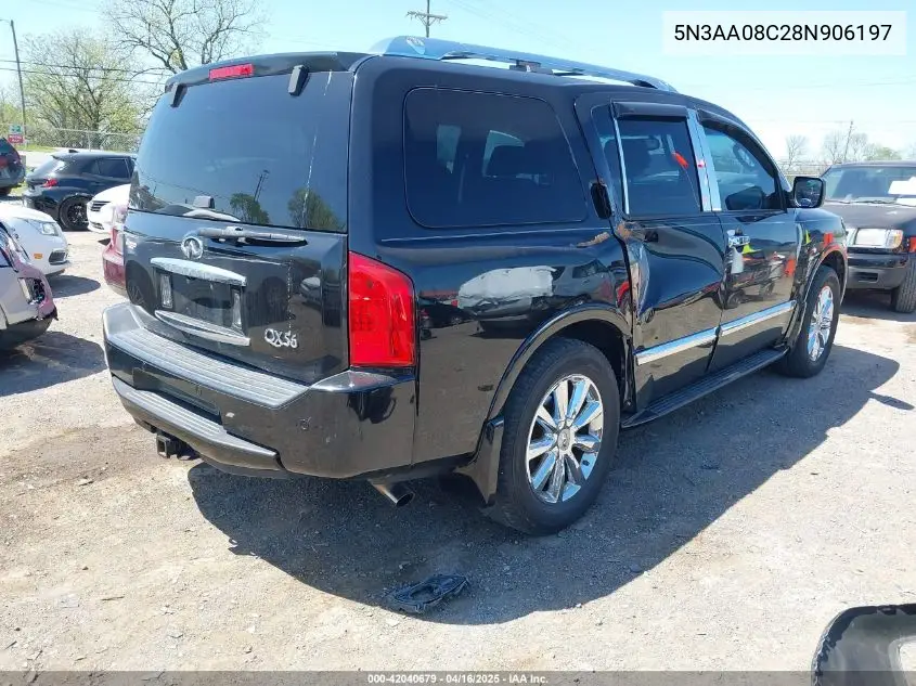 2008 Infiniti Qx56 VIN: 5N3AA08C28N906197 Lot: 42040679