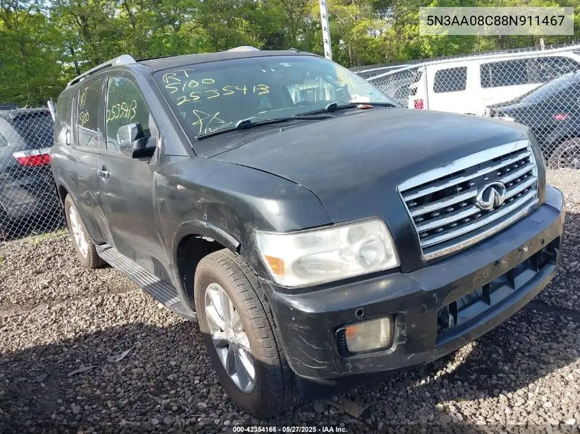 2008 Infiniti Qx56 VIN: 5N3AA08C88N911467 Lot: 42354166
