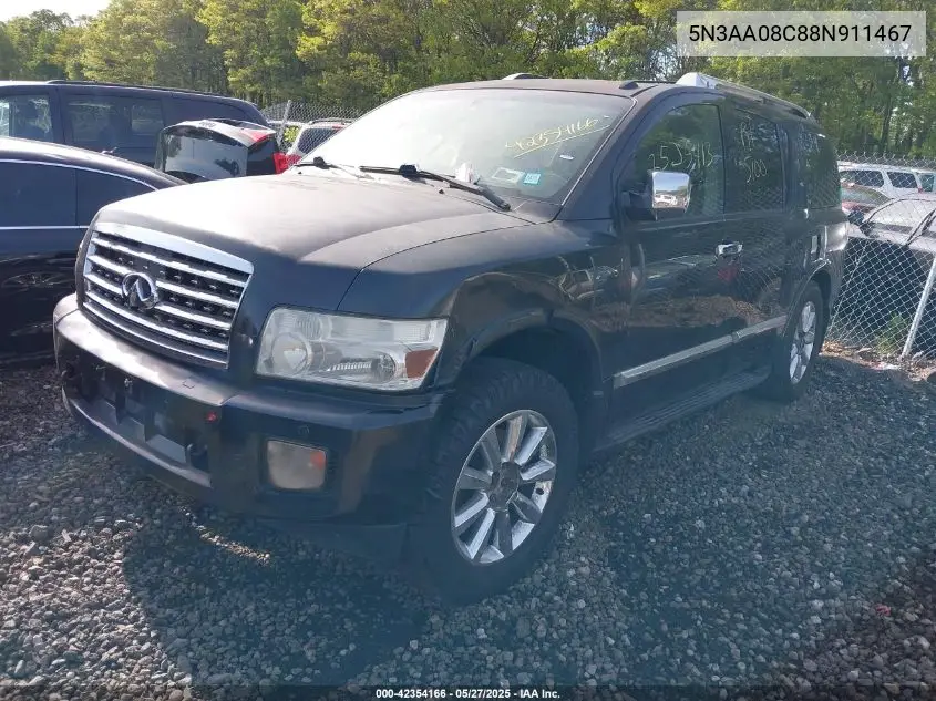 2008 Infiniti Qx56 VIN: 5N3AA08C88N911467 Lot: 42354166