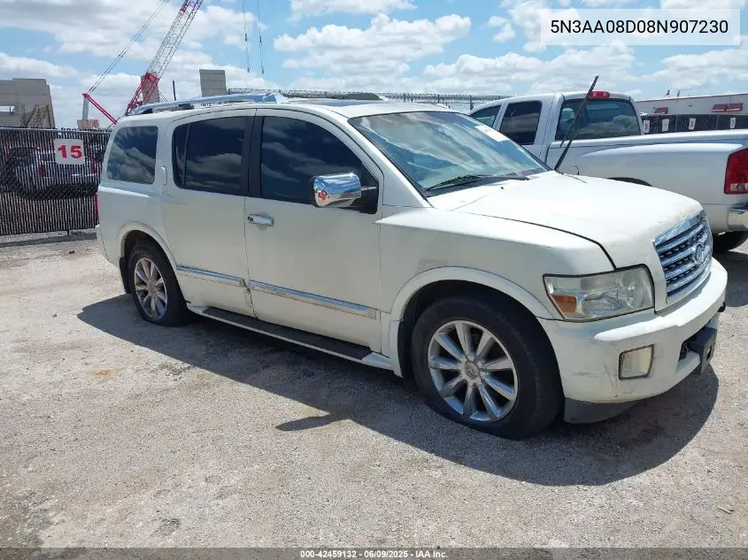 2008 Infiniti Qx56 VIN: 5N3AA08D08N907230 Lot: 42459132