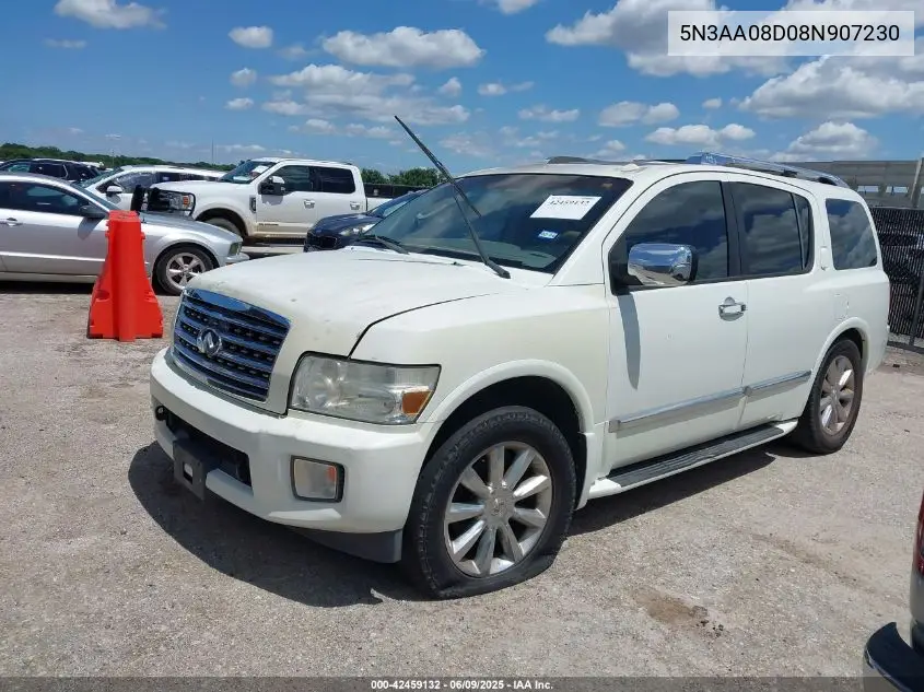2008 Infiniti Qx56 VIN: 5N3AA08D08N907230 Lot: 42459132