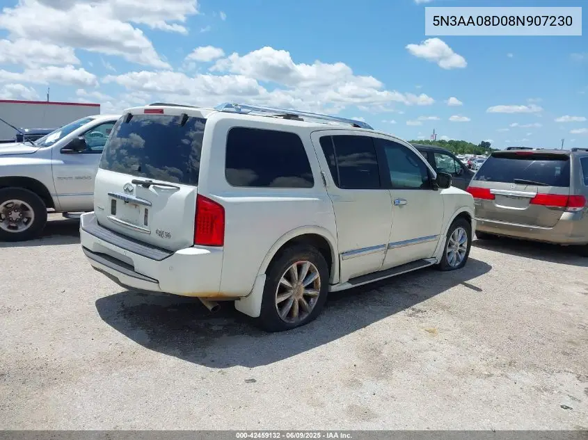 2008 Infiniti Qx56 VIN: 5N3AA08D08N907230 Lot: 42459132