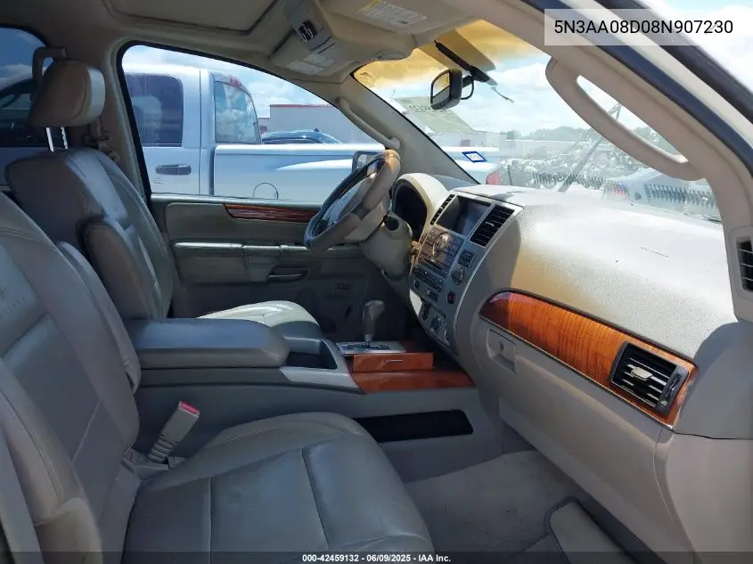 2008 Infiniti Qx56 VIN: 5N3AA08D08N907230 Lot: 42459132