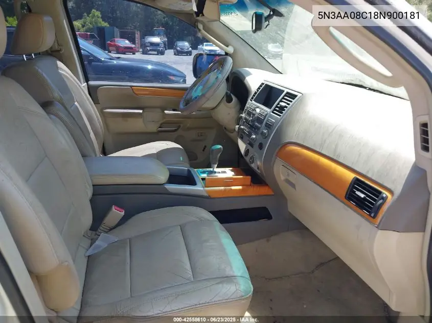 2008 Infiniti Qx56 VIN: 5N3AA08C18N900181 Lot: 42558610
