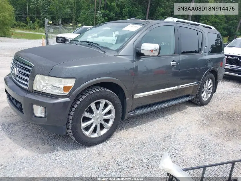 2008 Infiniti Qx56 VIN: 5N3AA08D18N914476 Lot: 42615554