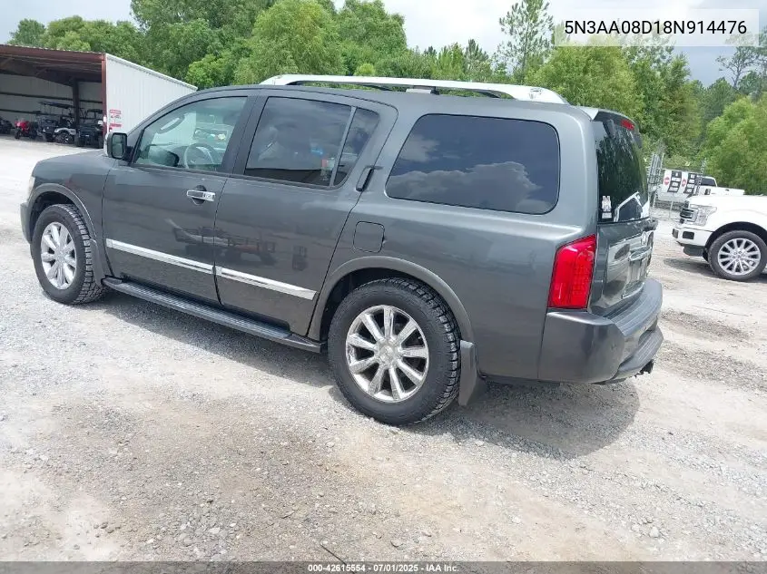 2008 Infiniti Qx56 VIN: 5N3AA08D18N914476 Lot: 42615554