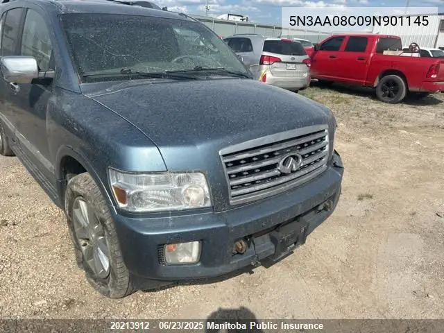 2009 Infiniti Qx56 VIN: 5N3AA08C09N901145 Lot: 20213912