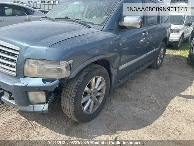2009 Infiniti Qx56 VIN: 5N3AA08C09N901145 Lot: 20213912