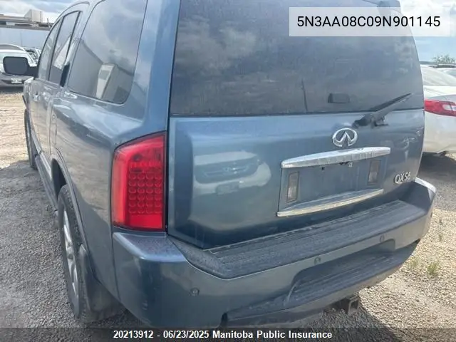 2009 Infiniti Qx56 VIN: 5N3AA08C09N901145 Lot: 20213912