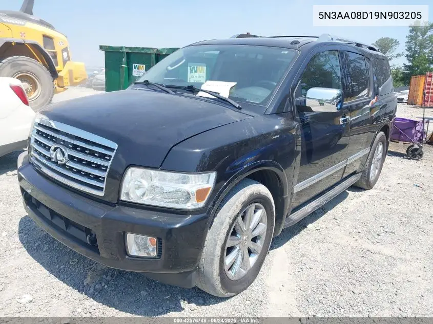2009 Infiniti Qx56 VIN: 5N3AA08D19N903205 Lot: 42576748