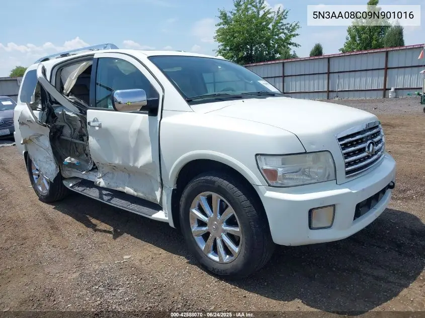2009 Infiniti Qx56 VIN: 5N3AA08C09N901016 Lot: 42588070