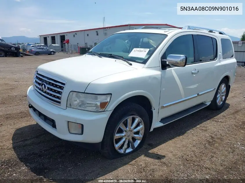 2009 Infiniti Qx56 VIN: 5N3AA08C09N901016 Lot: 42588070