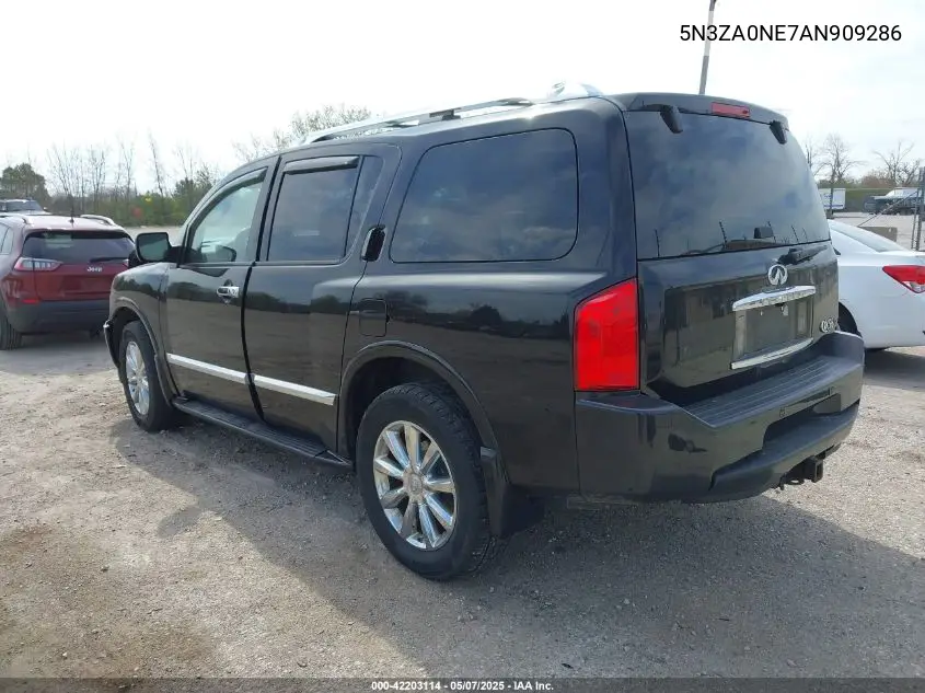 2010 Infiniti Qx56 VIN: 5N3ZA0NE7AN909286 Lot: 42203114