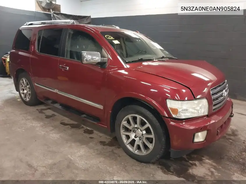2010 Infiniti Qx56 VIN: 5N3ZA0NE0AN905824 Lot: 42224578
