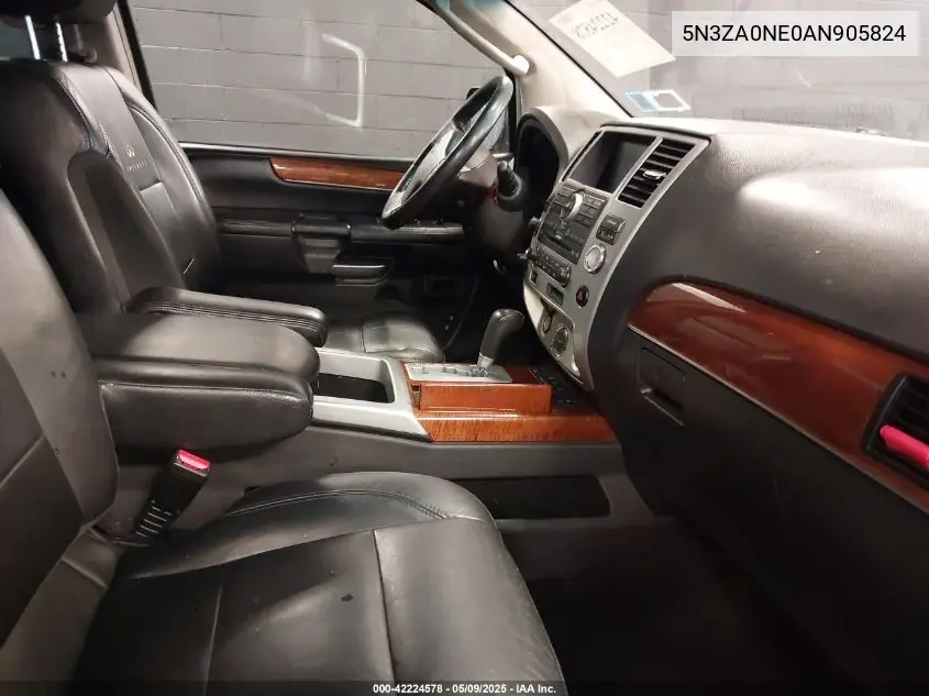 2010 Infiniti Qx56 VIN: 5N3ZA0NE0AN905824 Lot: 42224578