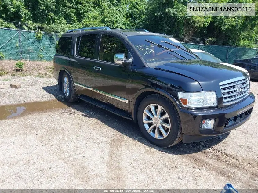 2010 Infiniti Qx56 VIN: 5N3ZA0NF4AN905415 Lot: 42523019