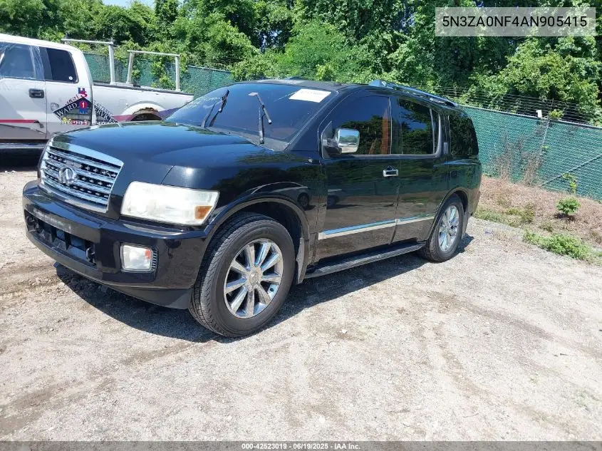 2010 Infiniti Qx56 VIN: 5N3ZA0NF4AN905415 Lot: 42523019