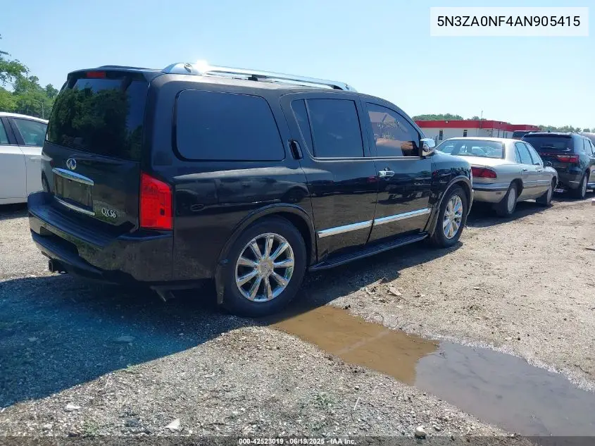 2010 Infiniti Qx56 VIN: 5N3ZA0NF4AN905415 Lot: 42523019