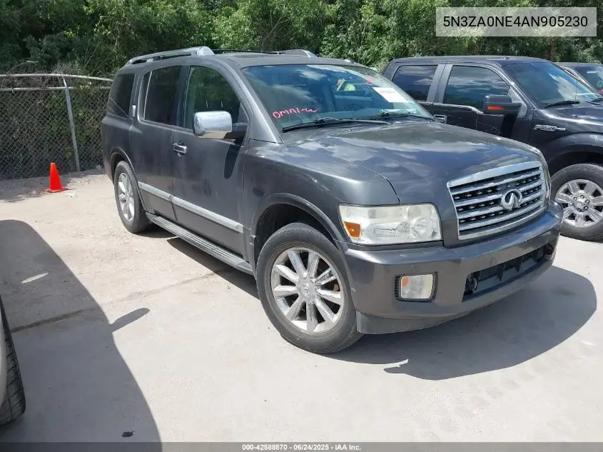 2010 Infiniti Qx56 VIN: 5N3ZA0NE4AN905230 Lot: 42588870