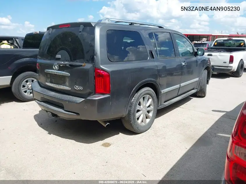 2010 Infiniti Qx56 VIN: 5N3ZA0NE4AN905230 Lot: 42588870