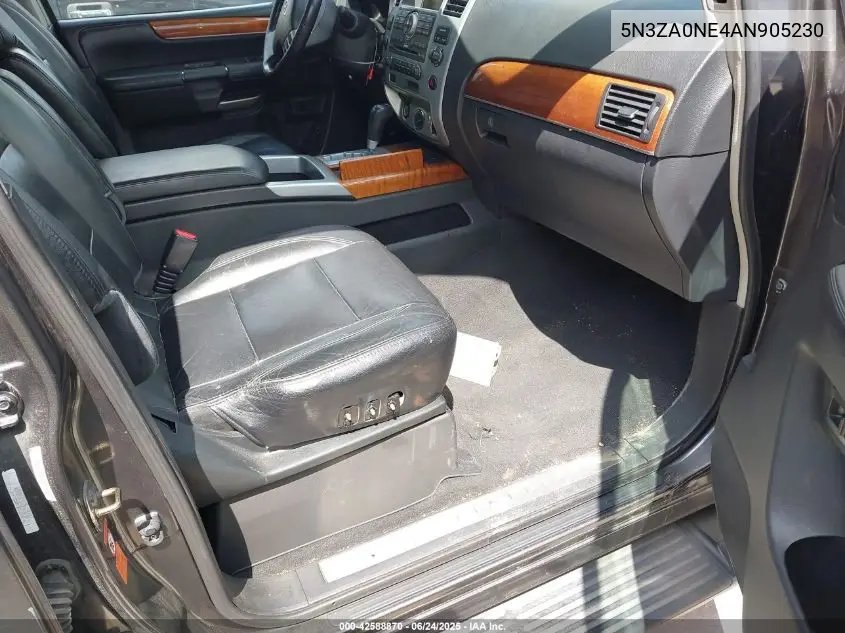 2010 Infiniti Qx56 VIN: 5N3ZA0NE4AN905230 Lot: 42588870