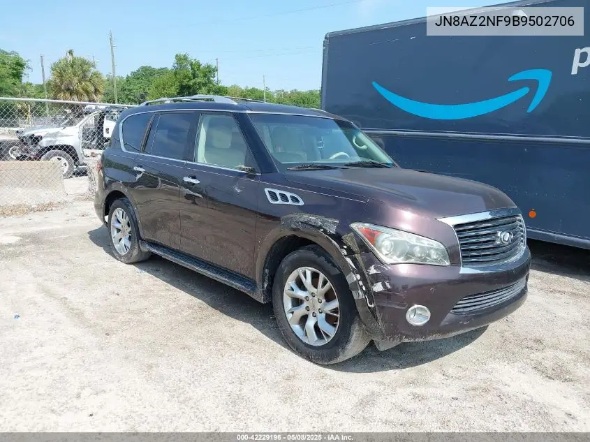 2011 Infiniti Qx56 VIN: JN8AZ2NF9B9502706 Lot: 42229196