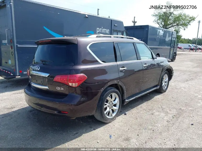 2011 Infiniti Qx56 VIN: JN8AZ2NF9B9502706 Lot: 42229196