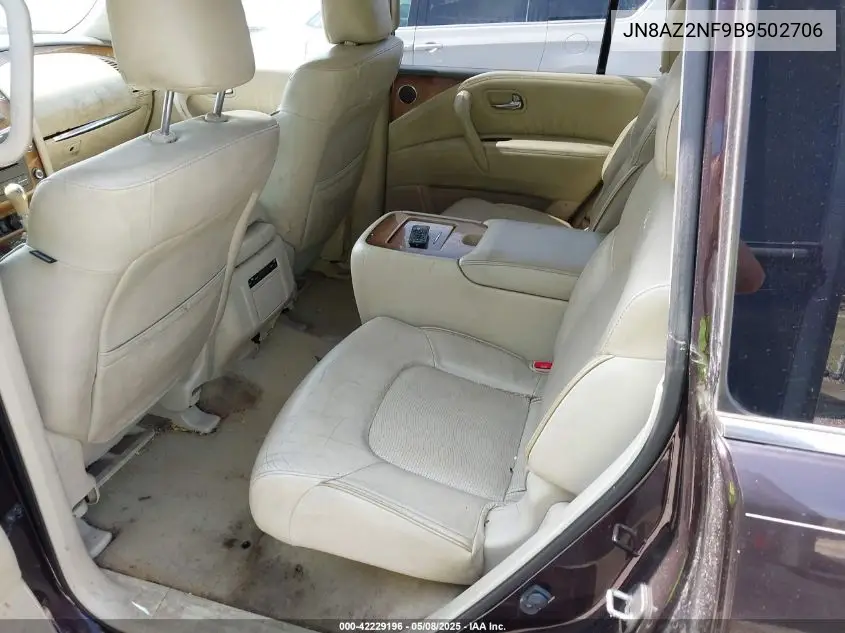 2011 Infiniti Qx56 VIN: JN8AZ2NF9B9502706 Lot: 42229196