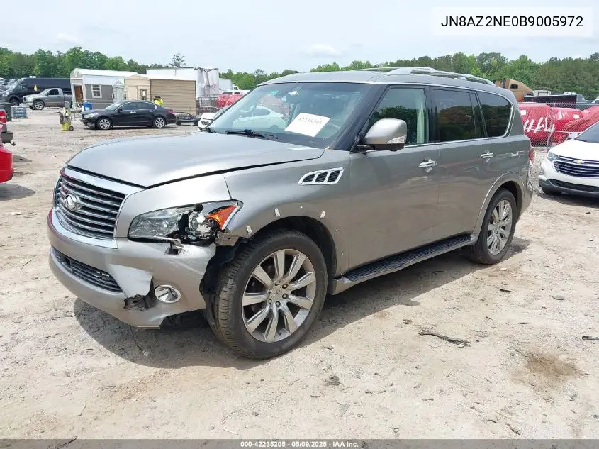 2011 Infiniti Qx56 VIN: JN8AZ2NE0B9005972 Lot: 42235205