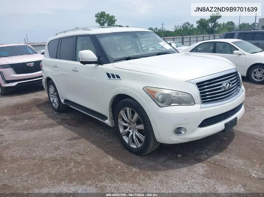 2011 Infiniti Qx56 VIN: JN8AZ2ND9B9701639 Lot: 42521700
