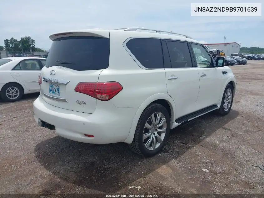 2011 Infiniti Qx56 VIN: JN8AZ2ND9B9701639 Lot: 42521700