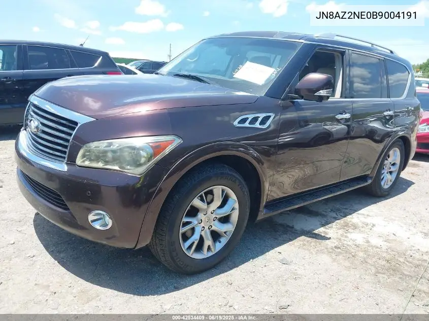 2011 Infiniti Qx56 VIN: JN8AZ2NE0B9004191 Lot: 42534409