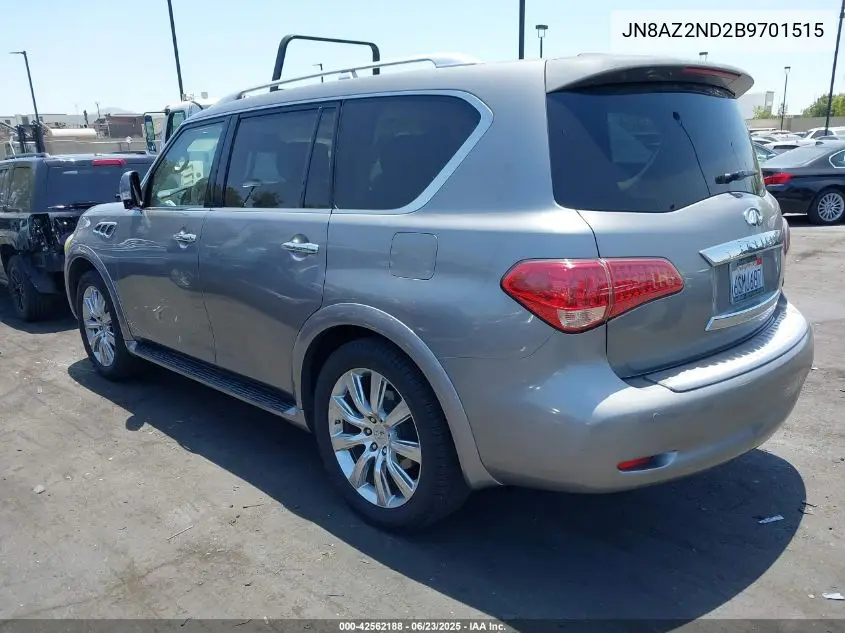 2011 Infiniti Qx56 VIN: JN8AZ2ND2B9701515 Lot: 42562188